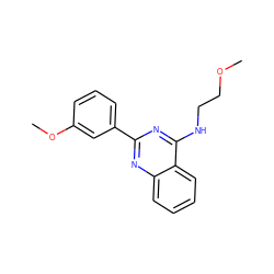 COCCNc1nc(-c2cccc(OC)c2)nc2ccccc12 ZINC000004267526