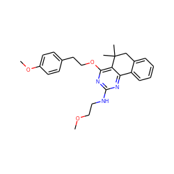 COCCNc1nc(OCCc2ccc(OC)cc2)c2c(n1)-c1ccccc1CC2(C)C ZINC000095601468