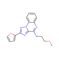 COCCNc1nc2ccccc2n2nc(-c3ccco3)nc12 ZINC000029124135