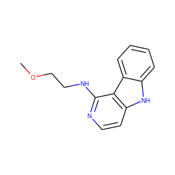 COCCNc1nccc2[nH]c3ccccc3c12 ZINC000040429261