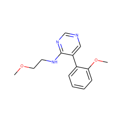 COCCNc1ncncc1-c1ccccc1OC ZINC000004267119