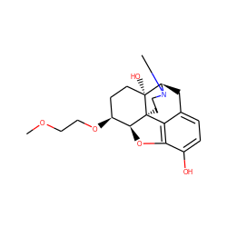 COCCO[C@H]1CC[C@@]2(O)[C@H]3Cc4ccc(O)c5c4[C@@]2(CCN3C)[C@H]1O5 ZINC001772584693