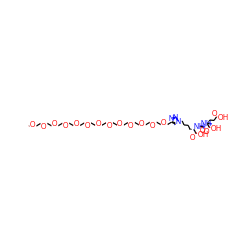 COCCOCCOCCOCCOCCOCCOCCOCCOCCOCCOCCOCCOCc1cn(CCCC[C@H](NC(=O)N[C@@H](CCC(=O)O)C(=O)O)C(=O)O)nn1 ZINC000198114801