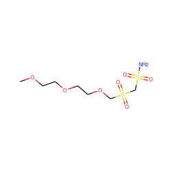 COCCOCCOCS(=O)(=O)CS(N)(=O)=O ZINC000013832217