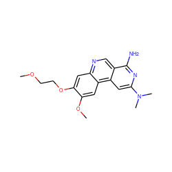 COCCOc1cc2ncc3c(N)nc(N(C)C)cc3c2cc1OC ZINC000045256063