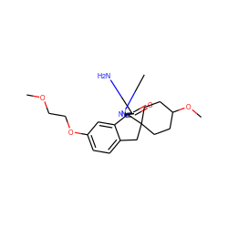 COCCOc1ccc2c(c1)[C@@]1(N=C(N)N(C)C1=O)C1(CCC(OC)CC1)C2 ZINC000201249061