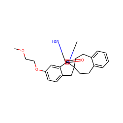 COCCOc1ccc2c(c1)[C@@]1(N=C(N)N(C)C1=O)C1(CCc3ccccc3CC1)C2 ZINC000142021511