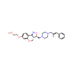 COCCOc1ccc2c(c1)OC[C@@H]1C2=NO[C@H]1CN1CCN(C/C(C)=C/c2ccccc2)CC1 ZINC000022582175