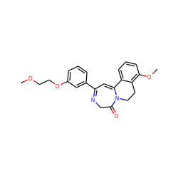 COCCOc1cccc(C2=NCC(=O)N3CCc4c(OC)cccc4C3=C2)c1 ZINC000149190649