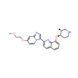 COCCOc1ccn2c(-c3ccc4cccc(O[C@@H]5CCNC[C@@H]5F)c4n3)cnc2c1 ZINC000103240646