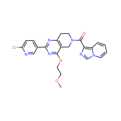 COCCOc1nc(-c2ccc(Cl)nc2)nc2c1CN(C(=O)c1ncn3ccccc13)CC2 ZINC000095558571