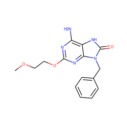 COCCOc1nc(N)c2[nH]c(=O)n(Cc3ccccc3)c2n1 ZINC000003938690