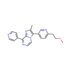 COCCc1ccc(-c2c(C)nc3c(-c4ccncc4)nccn23)cn1 ZINC000147254497