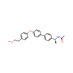 COCCc1ccc(Oc2ccc(-c3ccc([C@H](C)NC(C)=O)cc3)cc2)cc1 ZINC000045245913