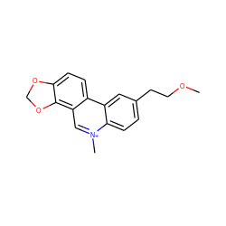 COCCc1ccc2c(c1)c1ccc3c(c1c[n+]2C)OCO3 ZINC000029486062