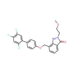 COCCn1[nH]c2c(COc3ccc(-c4cc(F)c(F)cc4F)cc3)cccc2c1=O ZINC000096269829