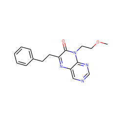 COCCn1c(=O)c(CCc2ccccc2)nc2cncnc21 ZINC000004238758