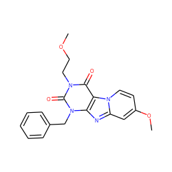 COCCn1c(=O)c2c(nc3cc(OC)ccn32)n(Cc2ccccc2)c1=O ZINC001772657621