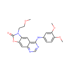 COCCn1c(=O)oc2cc3ncnc(Nc4ccc(OC)c(OC)c4)c3cc21 ZINC000473127106