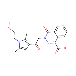 COCCn1c(C)cc(C(=O)Cn2nc(C(=O)O)c3ccccc3c2=O)c1C ZINC000003361963