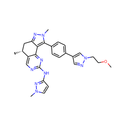 COCCn1cc(-c2ccc(-c3c4c(nn3C)C[C@@H](C)c3cnc(Nc5ccn(C)n5)nc3-4)cc2)cn1 ZINC000224952032