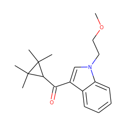 COCCn1cc(C(=O)C2C(C)(C)C2(C)C)c2ccccc21 ZINC000035787233