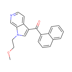 COCCn1cc(C(=O)c2cccc3ccccc23)c2ccncc21 ZINC000072119833