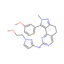 COCCn1ccc(Nc2ncc3c(n2)-c2c(nn(C)c2-c2cccc(OC)c2)CC3)n1 ZINC000169702346