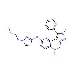 COCCn1ccc(Nc2ncc3c(n2)-c2c(nn(C)c2-c2ccccc2)C[C@@H]3C)n1 ZINC000169702285