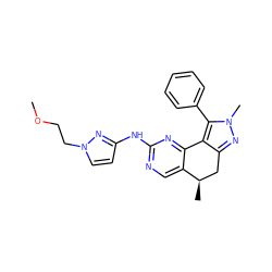 COCCn1ccc(Nc2ncc3c(n2)-c2c(nn(C)c2-c2ccccc2)C[C@H]3C)n1 ZINC000169702261