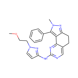 COCCn1ccc(Nc2ncc3c(n2)-c2c(nn(C)c2-c2ccccc2)CC3)n1 ZINC000141178295