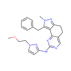 COCCn1ccc(Nc2ncc3c(n2)-c2c(nn(C)c2Cc2ccccc2)CC3)n1 ZINC000169702302