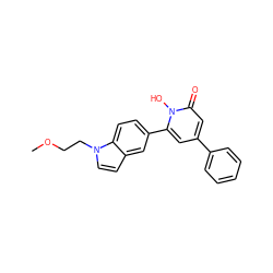 COCCn1ccc2cc(-c3cc(-c4ccccc4)cc(=O)n3O)ccc21 ZINC000095561314