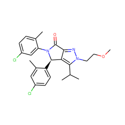 COCCn1nc2c(c1C(C)C)[C@@H](c1ccc(Cl)cc1C)N(c1cc(Cl)ccc1C)C2=O ZINC000206134282