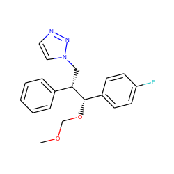 COCO[C@@H](c1ccc(F)cc1)[C@@H](Cn1ccnn1)c1ccccc1 ZINC000096286445