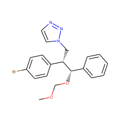 COCO[C@@H](c1ccccc1)[C@@H](Cn1ccnn1)c1ccc(Br)cc1 ZINC000096286443