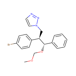 COCO[C@@H](c1ccccc1)[C@H](Cn1ccnn1)c1ccc(Br)cc1 ZINC000096286434