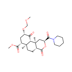 COCO[C@H]1C[C@@H](C(=O)OC)[C@]2(C)CC[C@H]3C(=O)O[C@H](C(=O)N4CCCCC4)C[C@]3(C)[C@H]2C1=O ZINC000169323855
