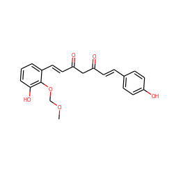 COCOc1c(O)cccc1/C=C/C(=O)CC(=O)/C=C/c1ccc(O)cc1 ZINC000168456524