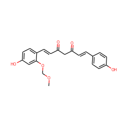 COCOc1cc(O)ccc1/C=C/C(=O)CC(=O)/C=C/c1ccc(O)cc1 ZINC000261158041