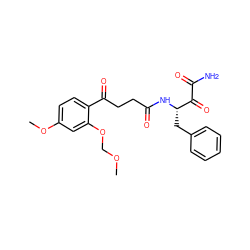 COCOc1cc(OC)ccc1C(=O)CCC(=O)N[C@@H](Cc1ccccc1)C(=O)C(N)=O ZINC000040865570