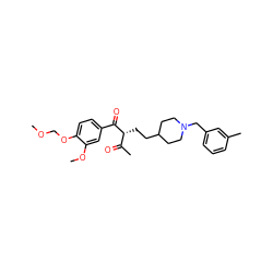 COCOc1ccc(C(=O)[C@H](CCC2CCN(Cc3cccc(C)c3)CC2)C(C)=O)cc1OC ZINC001772588092