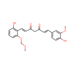 COCOc1cccc(O)c1/C=C/C(=O)CC(=O)/C=C/c1ccc(O)c(OC)c1 ZINC000167988810