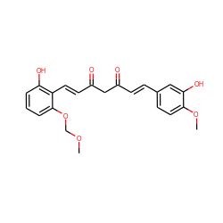 COCOc1cccc(O)c1/C=C/C(=O)CC(=O)/C=C/c1ccc(OC)c(O)c1 ZINC000139690009