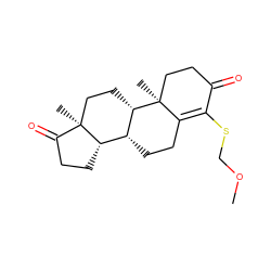 COCSC1=C2CC[C@@H]3[C@@H]4CCC(=O)[C@@]4(C)CC[C@@H]3[C@@]2(C)CCC1=O ZINC000029329770