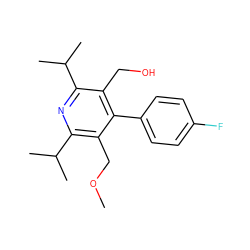 COCc1c(C(C)C)nc(C(C)C)c(CO)c1-c1ccc(F)cc1 ZINC000013437730