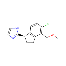 COCc1c(Cl)ccc2c1CC[C@H]2c1ncc[nH]1 ZINC000040936745