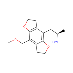 COCc1c2c(c(C[C@@H](C)N)c3c1OCC3)OCC2 ZINC000028821718