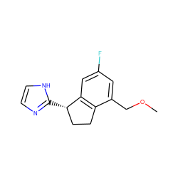 COCc1cc(F)cc2c1CC[C@@H]2c1ncc[nH]1 ZINC000040936084