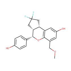 COCc1cc(O)cc2c1O[C@H](c1ccc(O)cc1)[C@@H]1CC(F)(F)C[C@H]21 ZINC000014972461